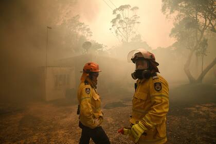 Miles de bomberos buscan contener el avance de las llamas