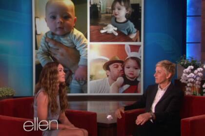 Megan, feliz con sus retoños