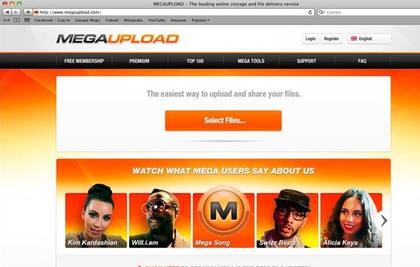 Así se veía Megaupload