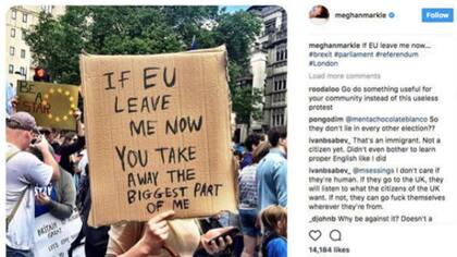 ¿Meghan Markle arrancó con el pie izquierdo? La prometida de Harry dijo estar en contra del Brexit