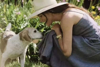 Meghan Markle con su perro Guy