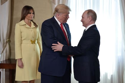 Melania acompañó a Donald Trump a su encuentro con Vladimir Putin