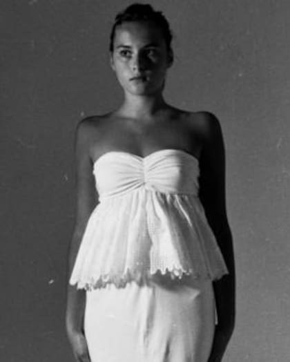 Melania Knavs (Trump) posando como modelo en Eslovenia en 1987.