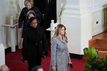Melania Trump asiste al funeral de la exprimera dama Rosalynn Carter el 28 de noviembre de 2023