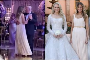 El polémico look de Melania Trump en el casamiento de su hijastra Tiffany