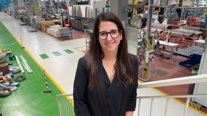 Melania, una empleada de Irinox, tiene acceso a una guardería cerca de su lugar de trabajo