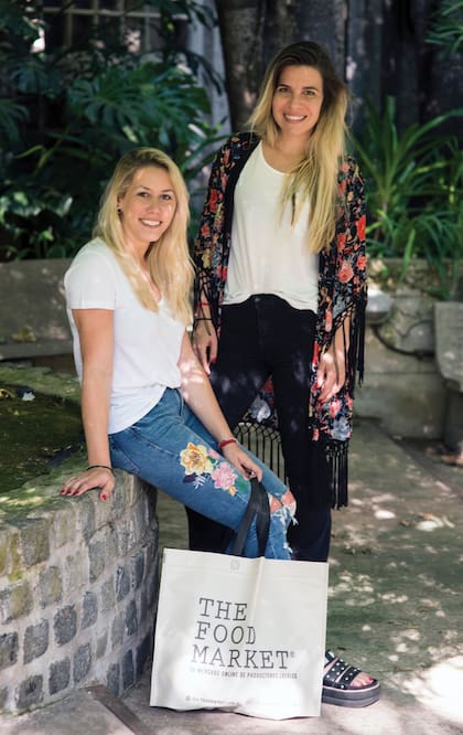 Melanie (izquierda) y Nadia comenzaron a darle forma a la idea de Food Market en un viaje por Israel