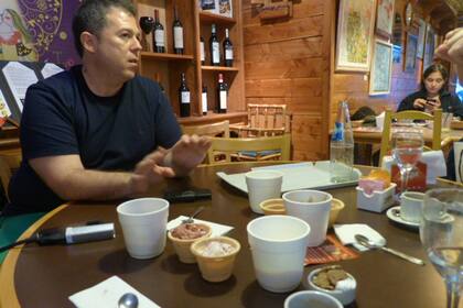 Melchor Mazzini en la cata de helados