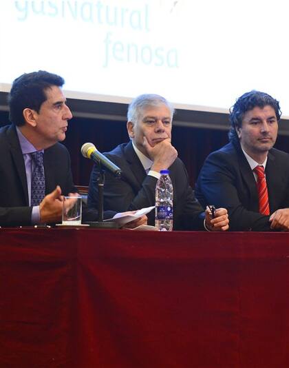 Melconian, Cristiani (presidente de Gas Natural Fenosa) y Furnari
