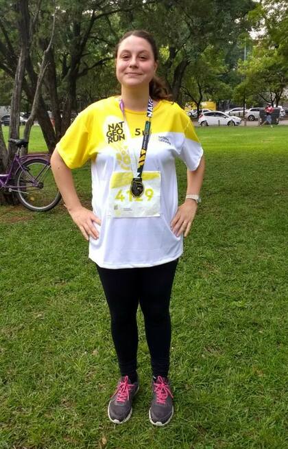 Meli entrena y corre 4 veces por semana