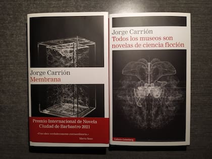Membrana y Todos los museos son novelas de ciencia ficción, libros de Jorge Carrión (Foto: Twitter/@jorgecarrion21)