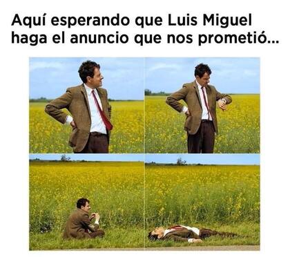 Meme anuncio Luis Miguel