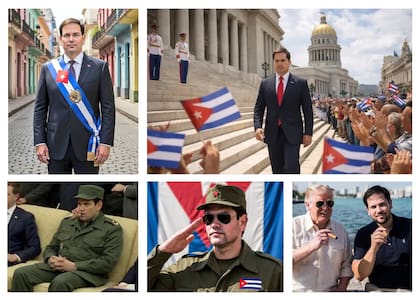 Meme de Rubio como presidente de Cuba (redes sociales)