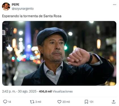 Meme en referencia a la película Granizo
