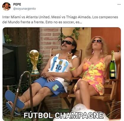 Meme sobre el partido de Lionel Messi en el Inter Miami