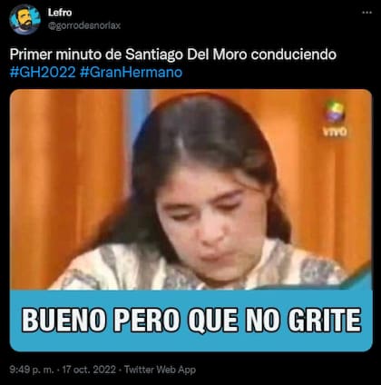 Meme sobre la primera emisión de Gran Hermano (Telefe)