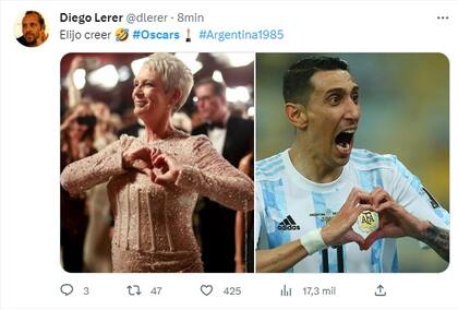 Meme sobre los premios Oscar