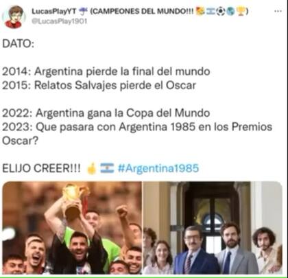 Meme sobre los premios Oscar 2023