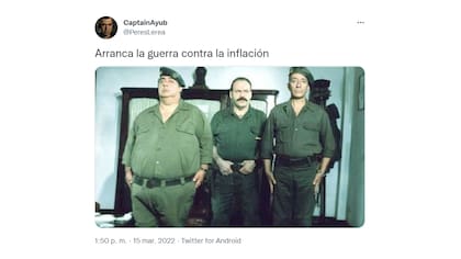 El pelotón de "Los colimbas se diviertes" participaría del enfrentamiento bélico contra la inflación.