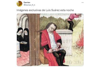 Memes de Luis Suárez tras la derrota de Nacional de Montevideo (Foto: Captura de Twitter)
