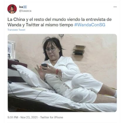 Memes tras la entrevista de Susana Giménez a Wanda Nara (Foto: Captura Twitter/@isaaxca)