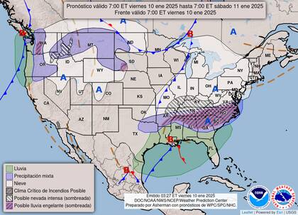 Memphis y los Apalaches centrales esperan acumulaciones de nieve de entre 10 y 20 centímetros este fin de semana