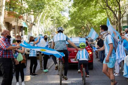 La protesta en Mendoza