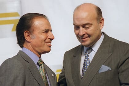 Menem, junto a Domingo Cavallo, en los días de éxito de la convertibilidad