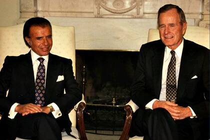 Carlos Menem y George H. W. Bush, un encuentro símbolo del giro de la política del gobierno argentino de entonces