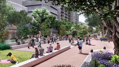Menos autos y más espacios para los peatones es la idea que persigue el corredor verde que se instalará en la avenida Honorio Pueyrredón, en Caballito