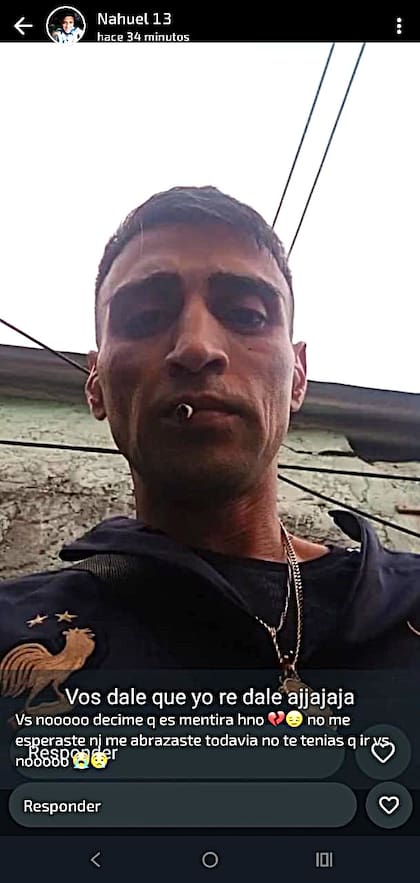 Mensajes de despedida a una de las víctimas atribuidas al "Gordo Tilín", un capo narco de Fuerte Apache