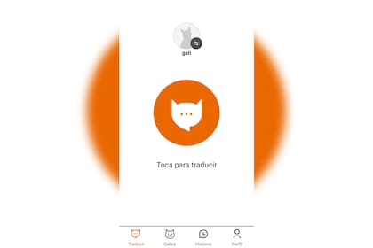 MeowTalk es muy sencilla de utilizar (Captura app)