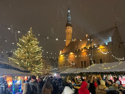 Mercado de Navidad, en Tallin.