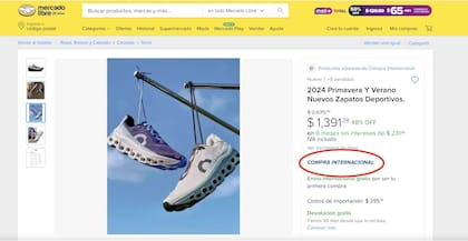 Mercado Libre habilitó las compras internacionales desde Estados Unidos