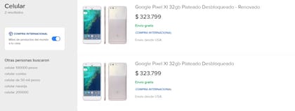 Mercado Libre permite comprar el Google Pixel desde Estados Unidos