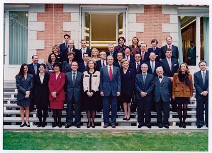 Con los reyes Juan Carlos y Sofía, que nos recibieron en la Zarzuela con motivo del 50 aniversario de la revista.