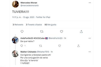 Mercedes Morán arremetió contra Soledad Pastorutti por un error al hablar