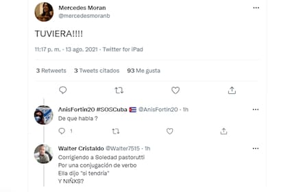 Mercedes Morán arremetió contra Soledad Pastorutti por un error al hablar
