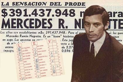 Mercedes Ramón Negrete fue el primer ganador del Prode en la Argentina