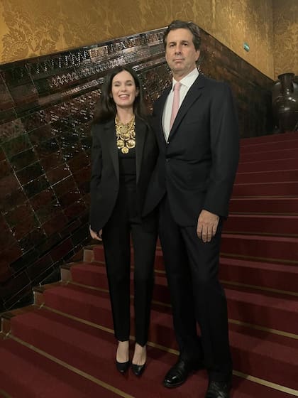 Mercedes Sunbland de Sánchez Elía, junto a su marido, Santiago Sánchez Elía (h)