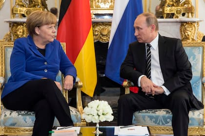 Merkel y Putin, en 2015