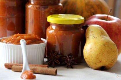 Mermelada de calabaza, manzana y peras