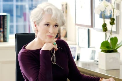 Meryl Streep interpretó a la inolvidable Miranda Priestly en El diablo viste a la moda