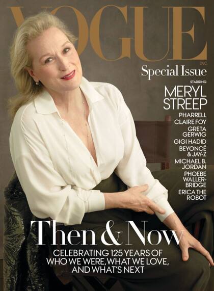 Meryl Streep, tapa de la prestigiosa revista Vogue.