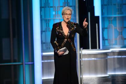 Meryl Streep y su incendiario discurso en los Globo de Oro