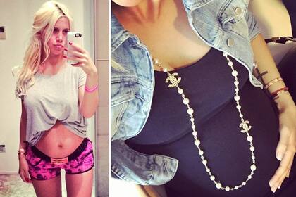 Mes a mes. Wanda Nara va mostrando por Twitter el crecimiento de su pancita