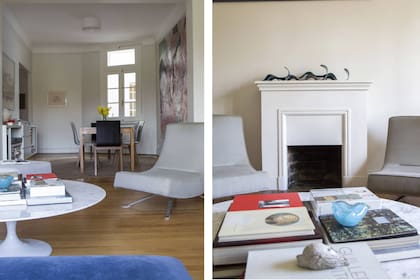 Mesa baja ‘Saarinen Coffee’ (ambos de Interieur Forma)