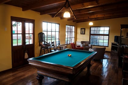 Mesa de billar en La Casa Grande, Monte Dinero.