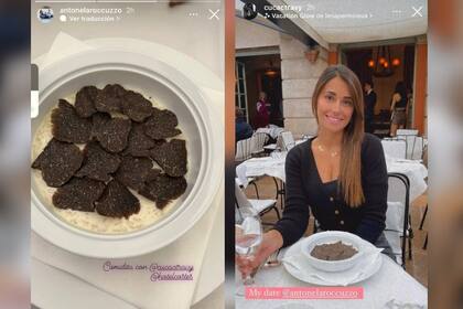Meses atrás Antonela Roccuzzo comió el mismo plato en un restaurante de París (Foto: Instagram)