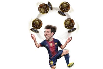 Messi, único